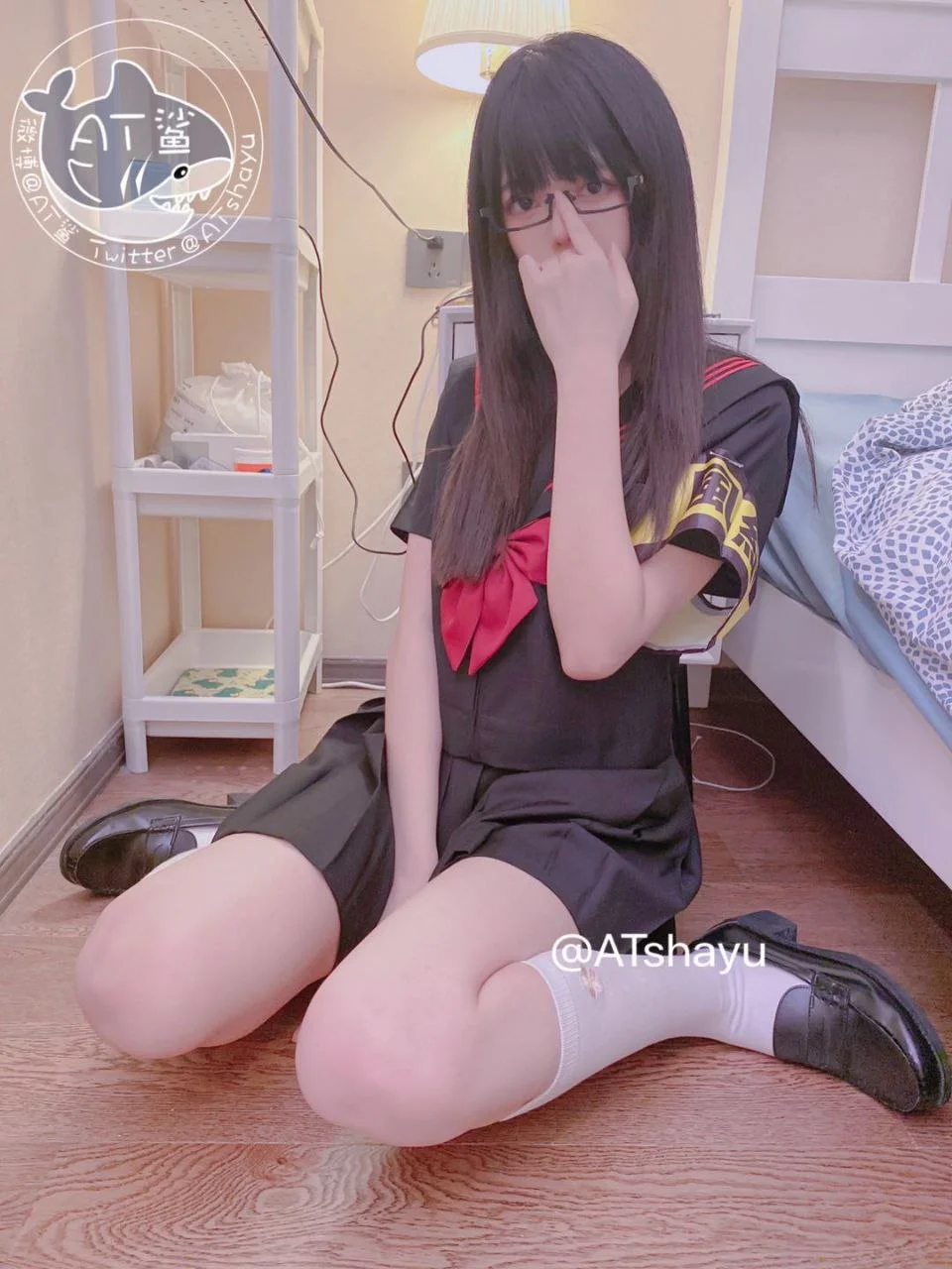 AT鲨 - 不守纪律的风纪委员 [51P,1V-20MB] tg@simisebaisi 【丝足阁】008.webp